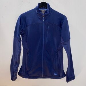 EUC Outdoor Research Vigor Full Zip Fleece Jacket Blue WS